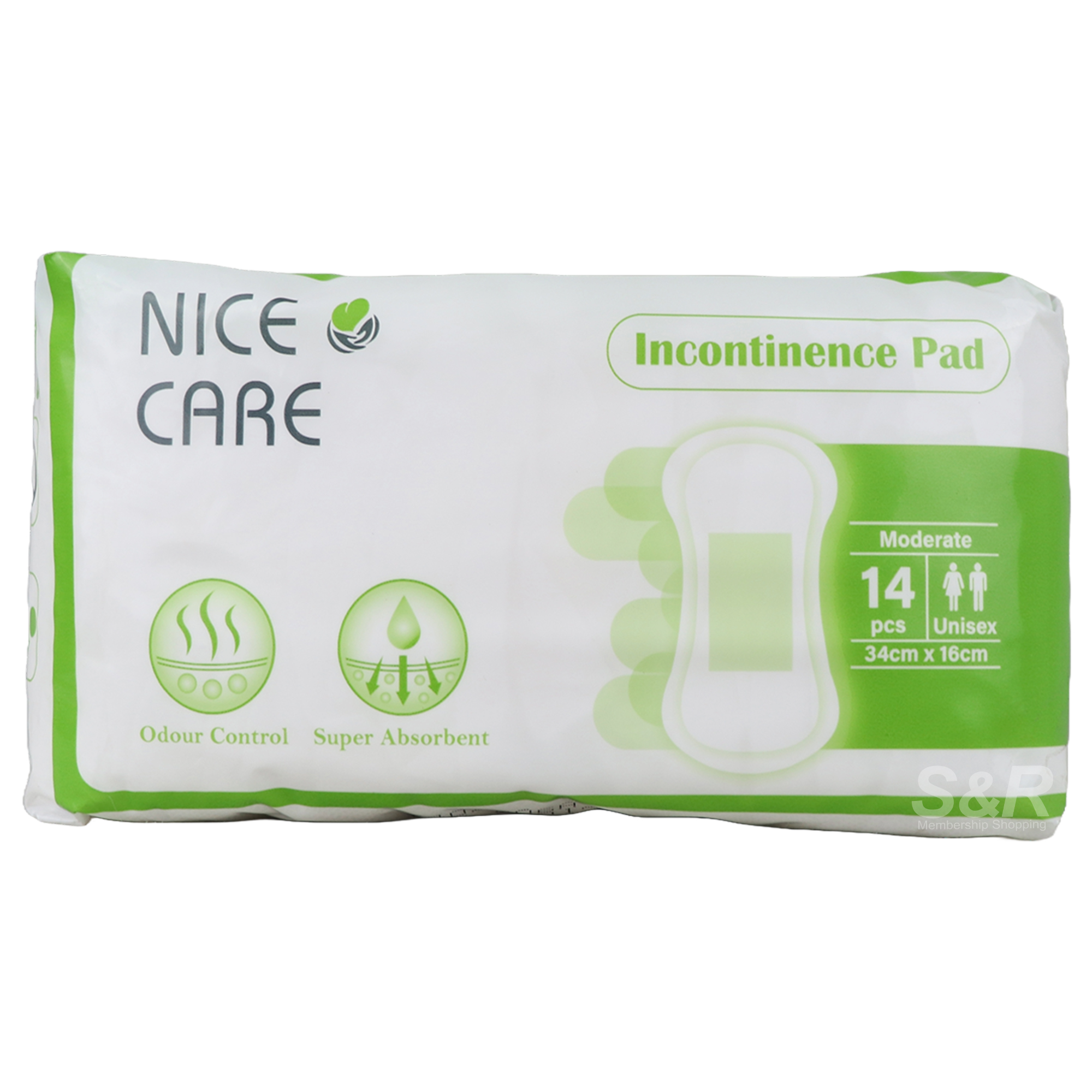 Nice Care Moderate Incontinence Pad Unisex 14pcs